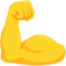Flexed Biceps emoji on Messenger